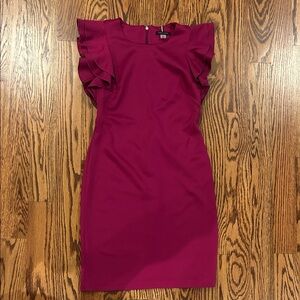 Tommy Hilfiger Fuchsia
Women's Ruffle-Sleeve Sheath Dress